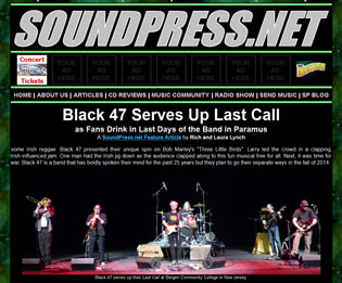 SoundPress.net Feature Article: Black 47 Serves Up Last Call as Fans Drink in Last Days of the Band in Paramus! (Concert Review)