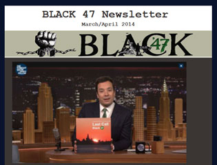 Black 47 Newsletter - Free Concert - New Gigs - Last Call - Transport Last Week