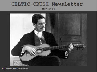 6/13/2014 Celtic Crush June Newsletter Bloomsday Show Playlists Come Cruisin'