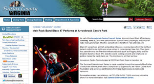 6/28/2014 Fairfax County, Virginia Irish Rock Band Black 47 Performs at Arrowbrook Centre Park