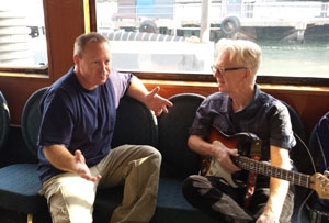 7/10/2014 NYC The Jewel Rocks Off Concert Cruise Larry with the Captain
