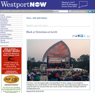 7/24/2014 Black 47 Entertains at Levitt - WestportNow.com - Westport, Connecticut