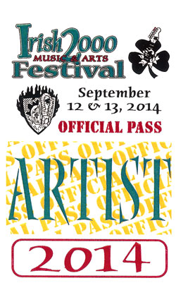 9/13/2014 Ballston, NY The 2014 Irish 2000 Festival Back Stage Pass
