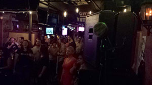 9/18/2014 Hoboken, NJ The Village Pourhouse View from the stage