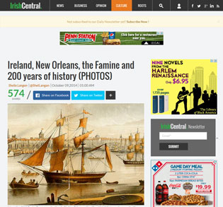 10/9/2014 Ireland, New Orleans, the Famine and 200 years of history (PHOTOS) - IrishCentral.com