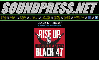 10/15/2014 SoundPress.net CD Review: Black 47 - Rise Up