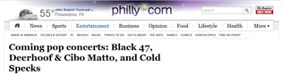 11/7/2014 philly.com Coming pop concerts: Black 47, Deerhoof & Cibo Matto, and Cold Specks