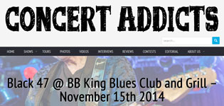 Photos | Black 47 @ BB King Blues Club and Grill - November 15th 2014 - Concert Addicts