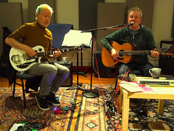Rehearsals with Gerry Leonard for the new album