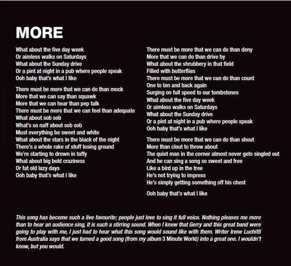 Pierce Turner More - Lyrics