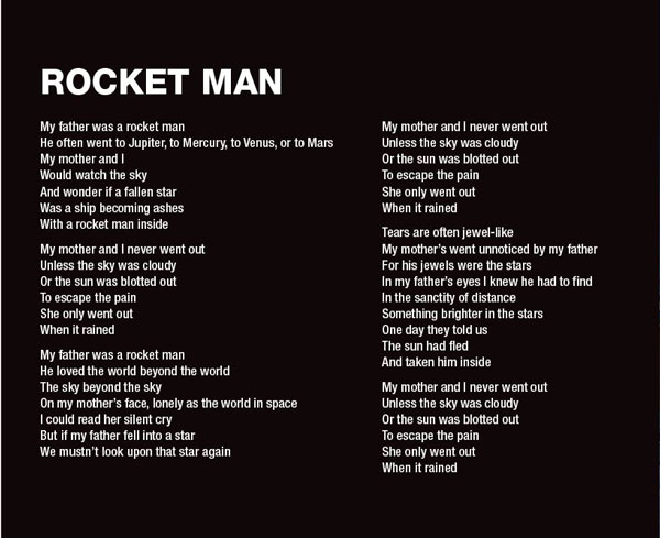 Pierce Turner Rocket man - Lyrics