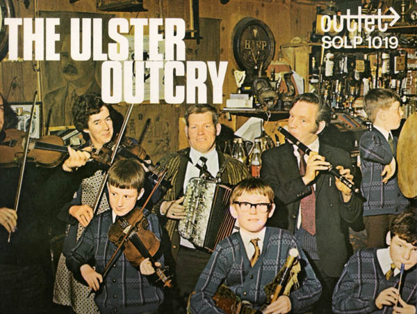 The cover of an album called The Ulster Outcry and the group is called 'Ar Leitheidi' or 'the likes of us'