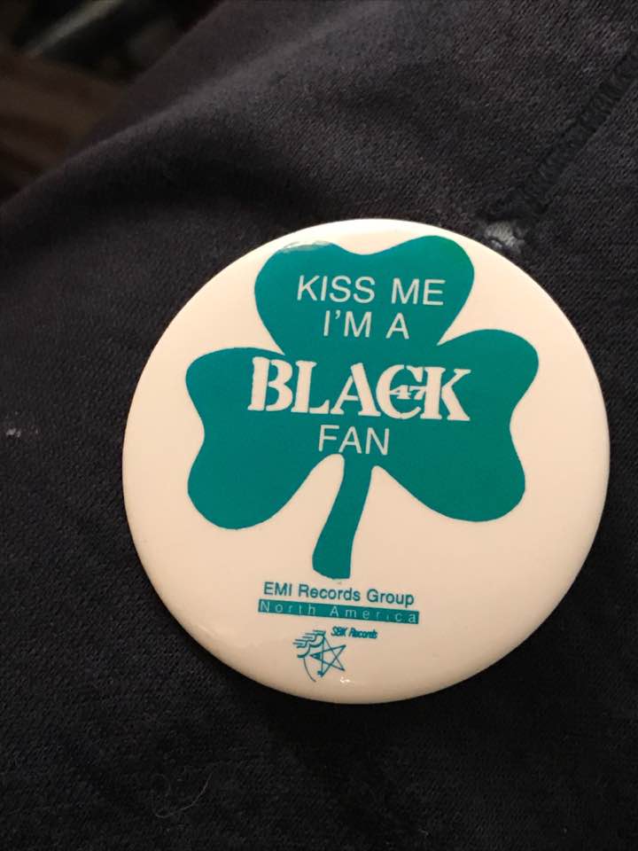 1993 Black 47 Kiss Me pin